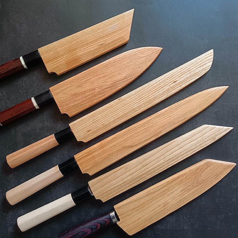 Magnetic Knife Strip - Chef's Wooden Knife Sheath Kitchen Multi-function