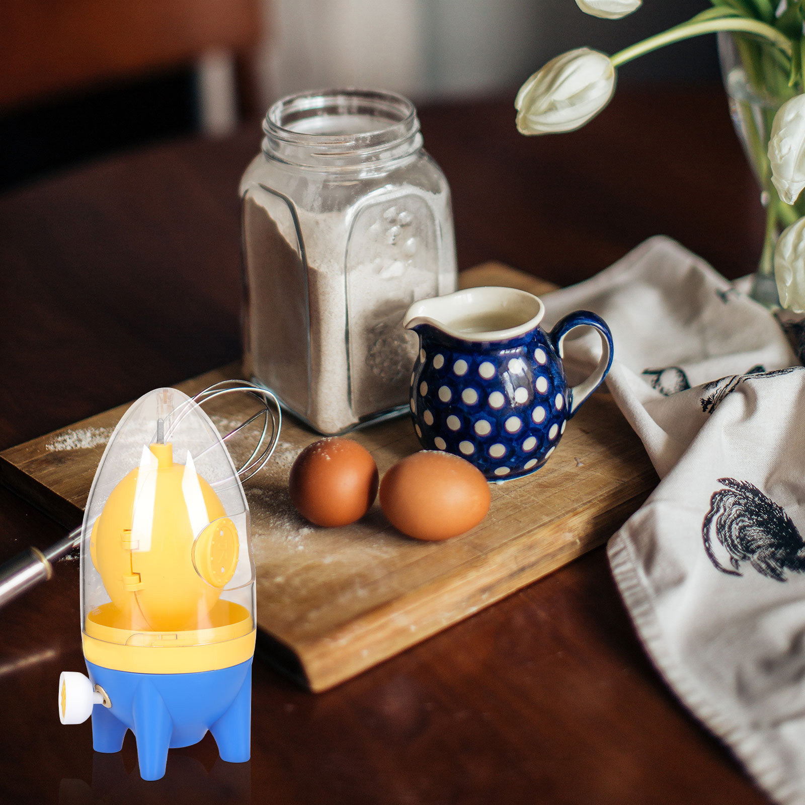 Kitchen Hand Gadgets - Manual Egg Puller Premium Material Portable