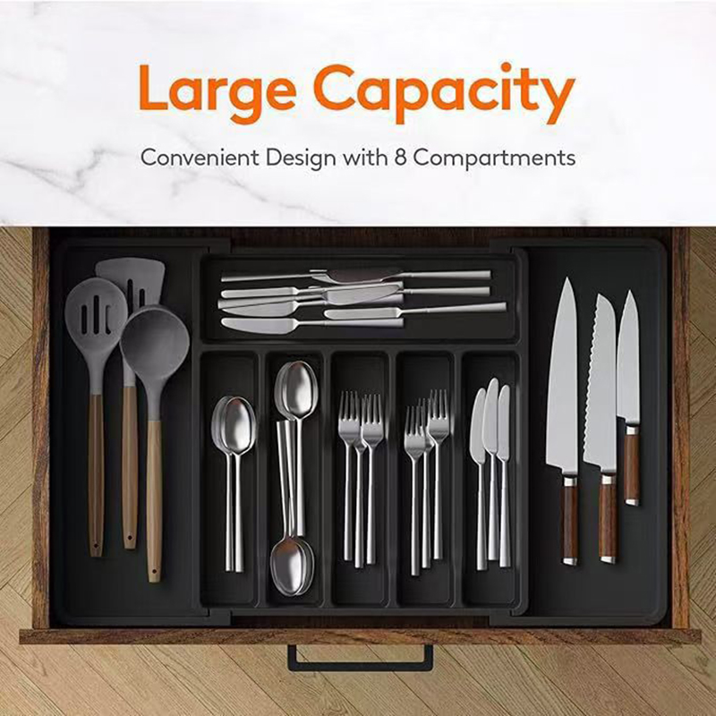 Kitchen Gadgets Storage Ideas - 1pc Multifunctional Expandable Drawer Organizer With