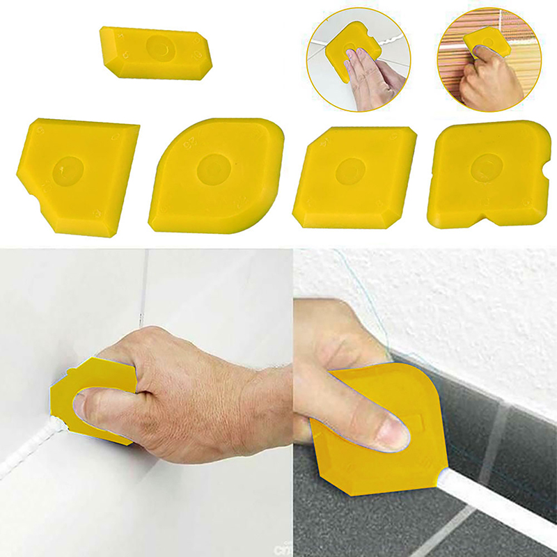 Silicone Spatula Set - 5Pcs Sealant Scraper Tool Set Silicone