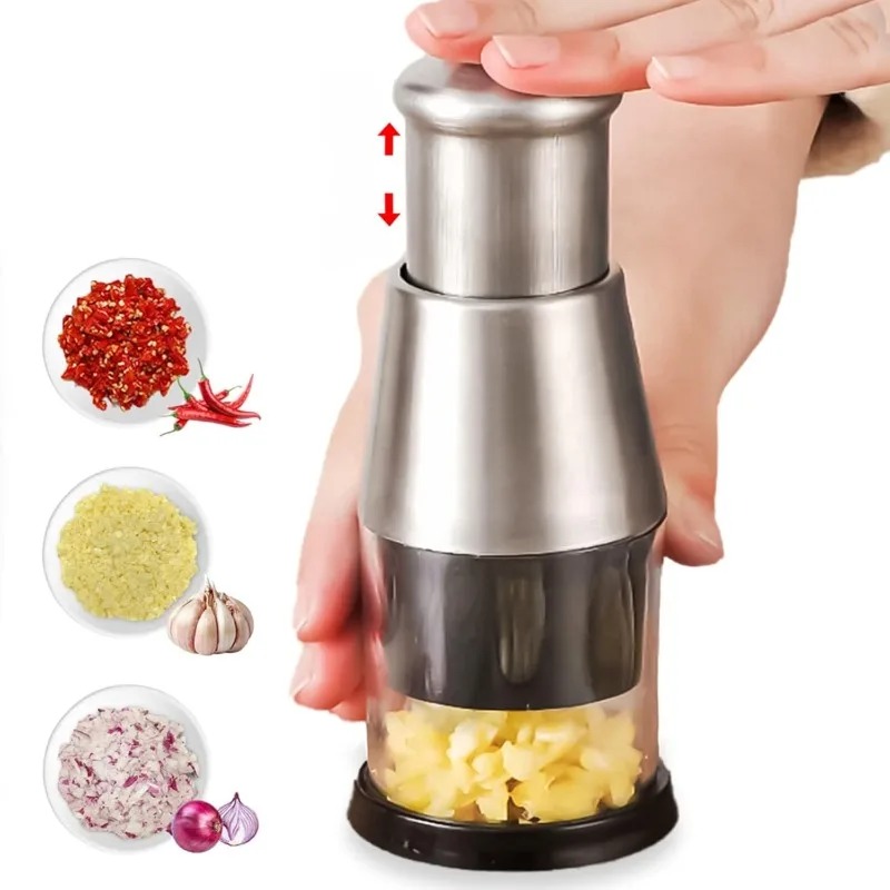 Stainless Steel Manual Garlic  - đánh giá và giá Kitchen Hand Gadgets