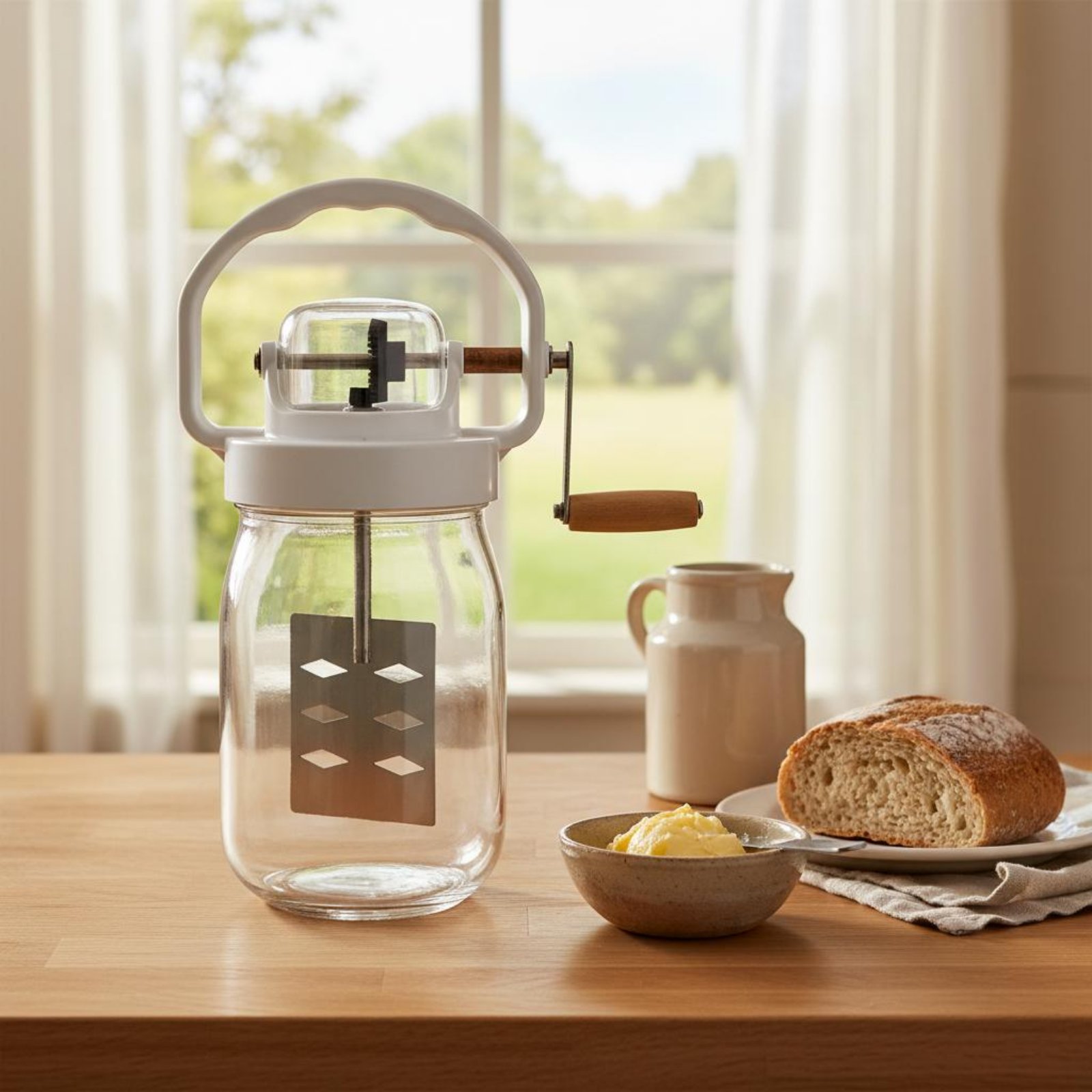 Manual Butter Churner Easy to  - đánh giá và giá Kitchen Hand Gadgets