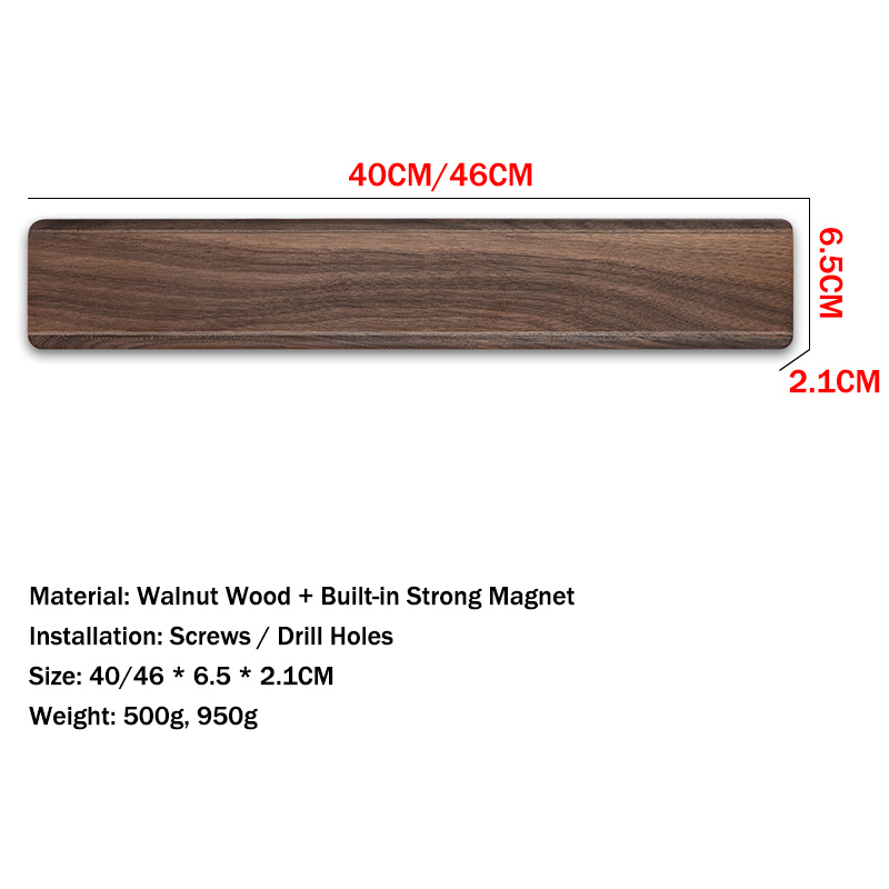 Walnut Wood Strong Magnetic Kn - đánh giá và giá Magnetic Knife Strip