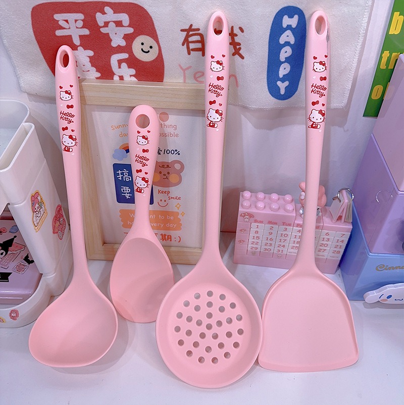 Anime Cute Print 4Pcs Silicone - đánh giá và giá Silicone Spatula Set