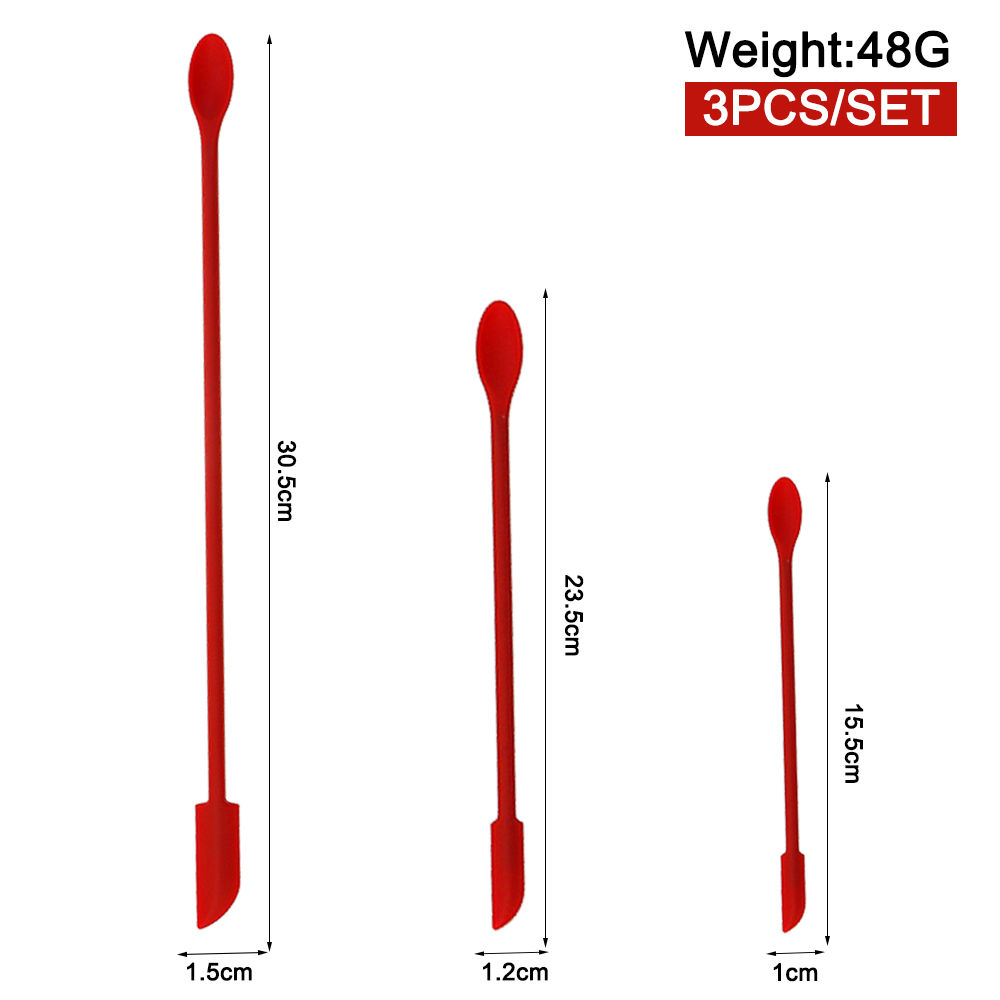 3 Pcs/Set 3 Colour 48G Silicon - đánh giá và giá Silicone Spatula Set