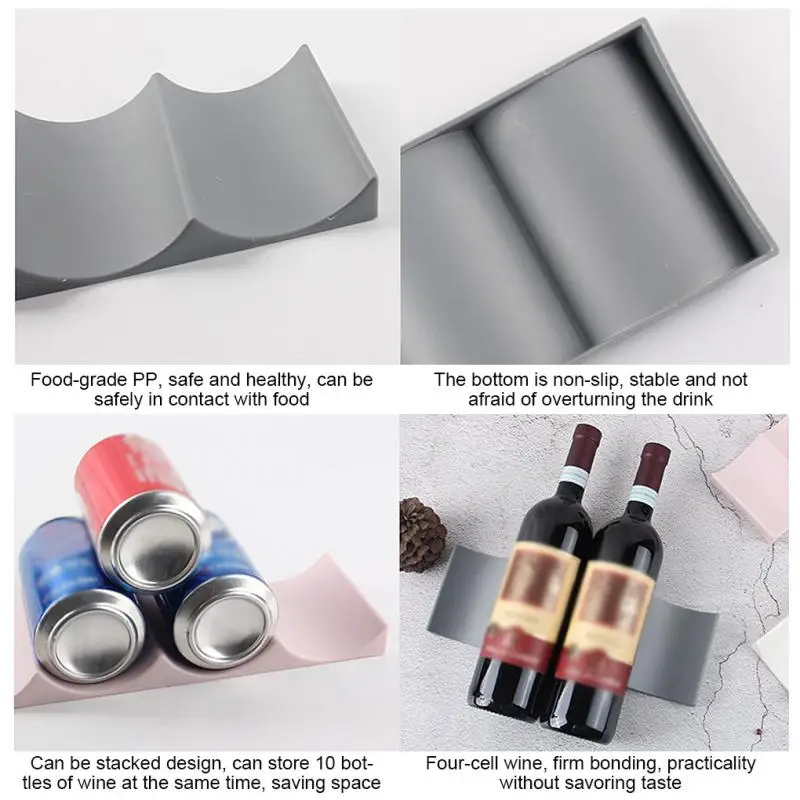 1Pc Stackable Wine Bottle Hold - đánh giá và giá Kitchen Gadgets Storage Ideas