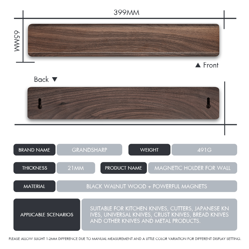Grandsharp Magnetic Knife Hold - đánh giá và giá Magnetic Knife Strip